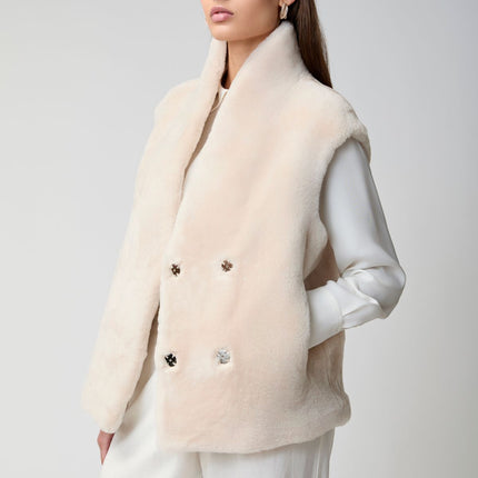 Lorena Weste | Shearling Beige