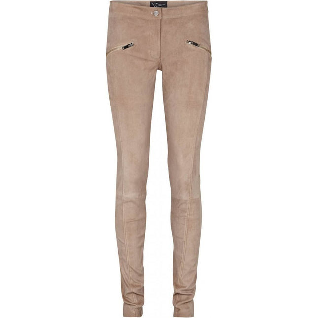 Jasmin Leggings | Wildleder Helltaupe