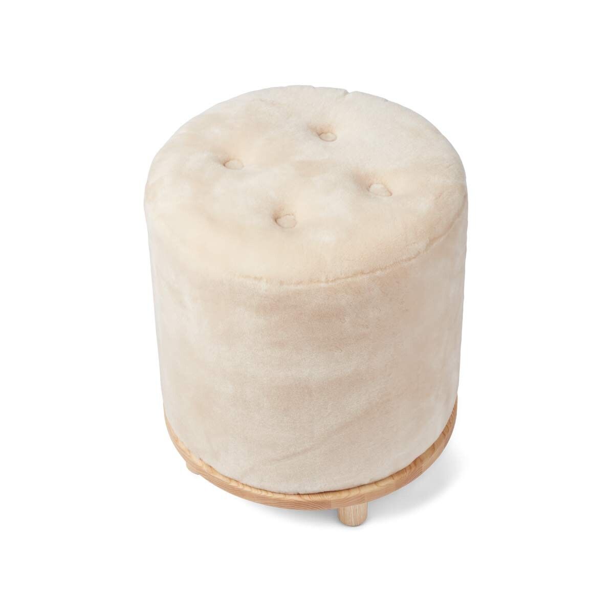 Simon Pouf | Neuseeland | Mokassin | D46x52 cm Poufs | Lammfellhaus.at