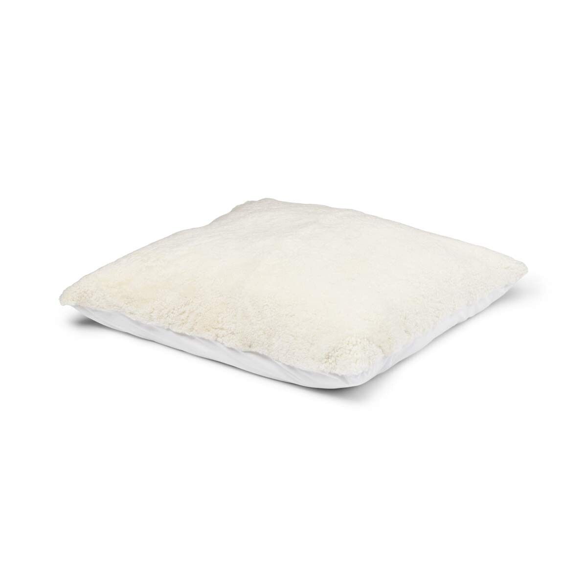 Lammfell Sitzsack | Kurzhaar | Neuseeland | Einseitig | 90x90 cm Fellkissen | Lammfellhaus.at