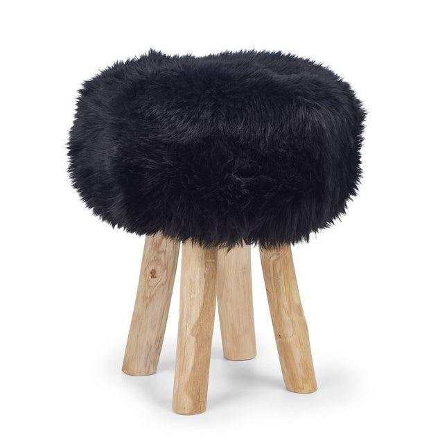 Lammfell Hockerbezug | Langhaar | Neuseeland | 35x17 cm