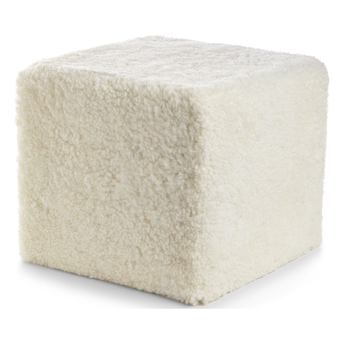 Lammfellpouf Premium | Kurzhaar | Neuseeland | 40x40x35 cm Poufs | Lammfellhaus.at