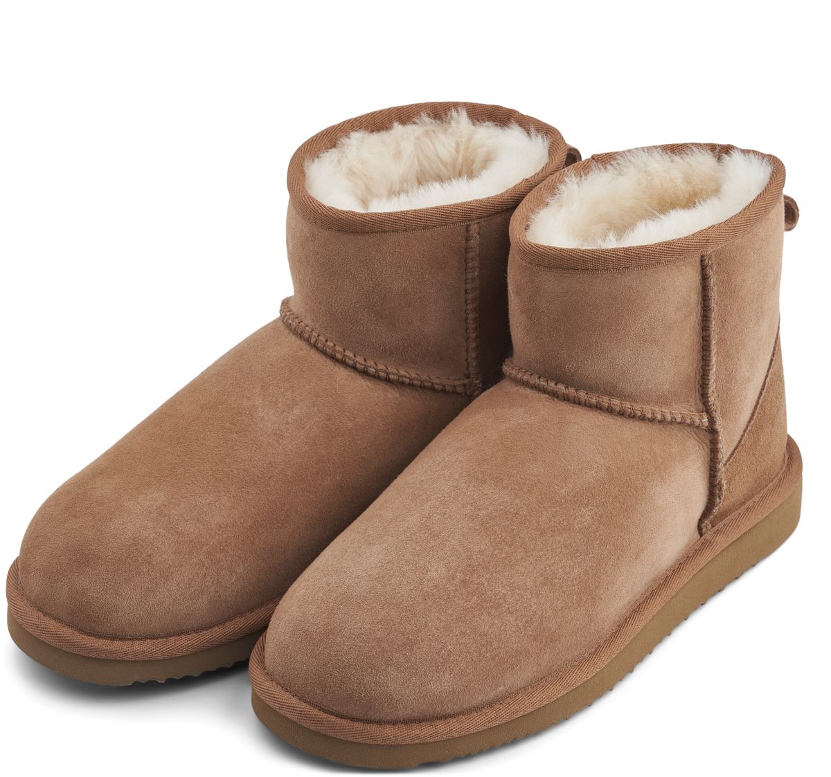 Lammfell Stiefelette Mini | Damen | Größe 35-42 Kastanie