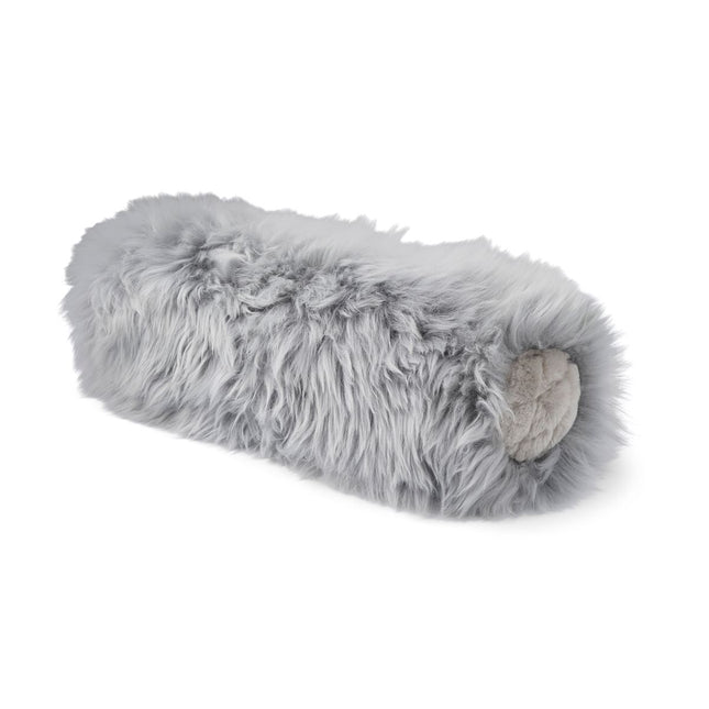 Korallenkissen | Langhaar | Neuseeland | 20x52 cm Hellgrau/Silbergrau