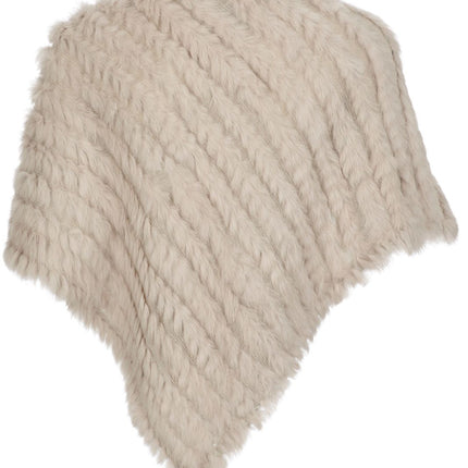 Molly Poncho | Kaninchen Perlweiß
