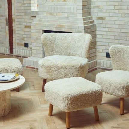Emil Loungesessel | Premium Lammfell | Kurzhaar Anthrazit