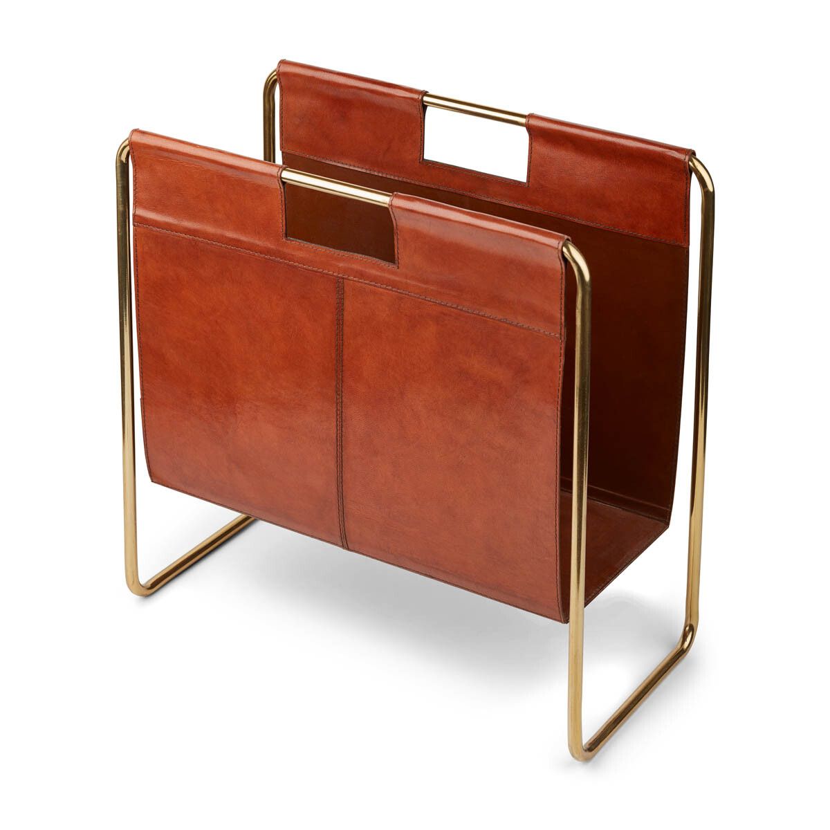 Zeitschriftenhalter | Kalbsleder | 50x25x50 cm Wohnaccessoire | Lammfellhaus.at