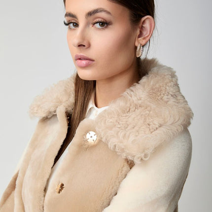 Anika Jacke | Doubleface Beige/Brun
