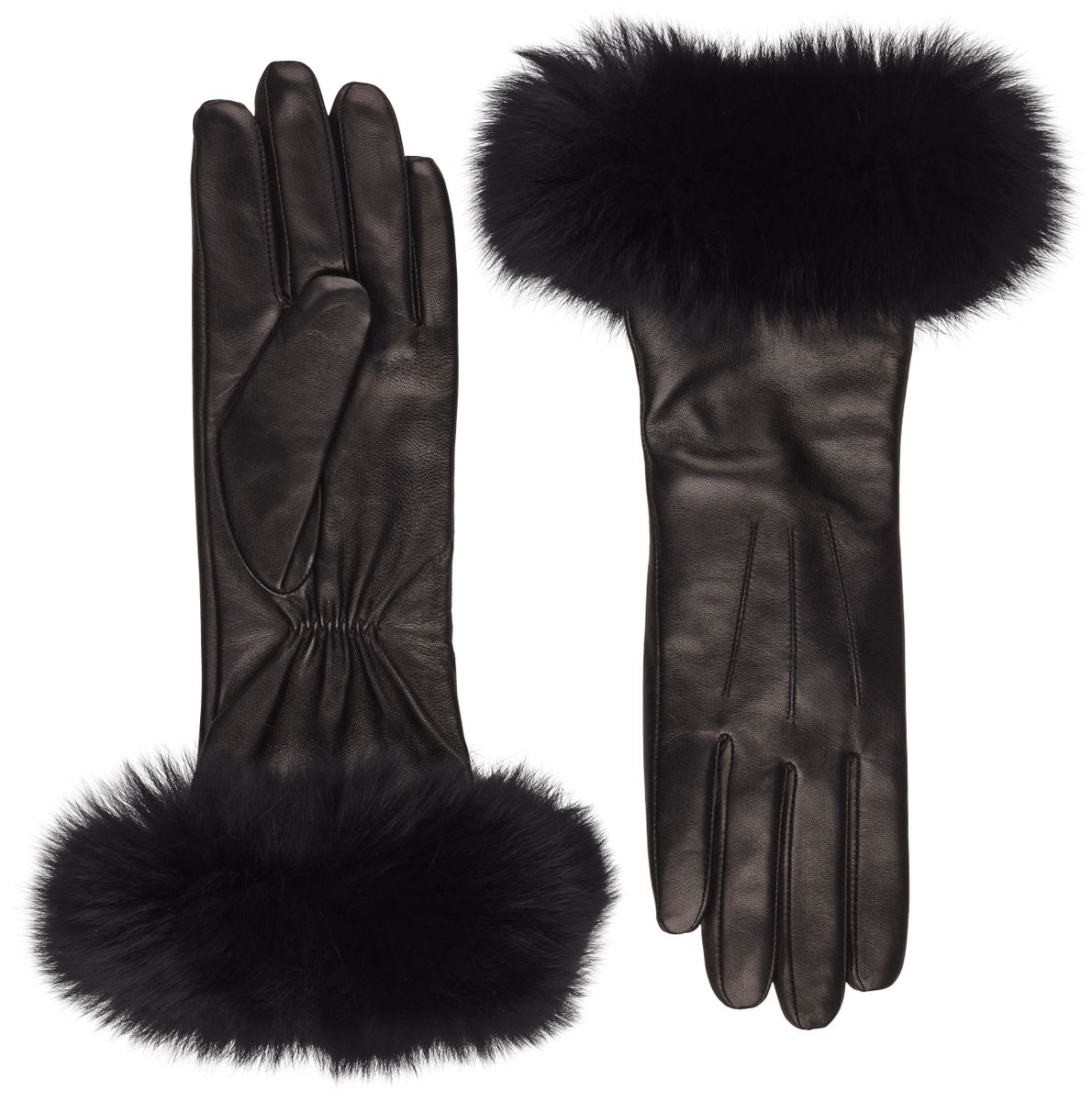 Kimberly | Lederhandschuhe | Nerzpelz | Damenhandschuhe Modeaccessoire | Lammfellhaus.at