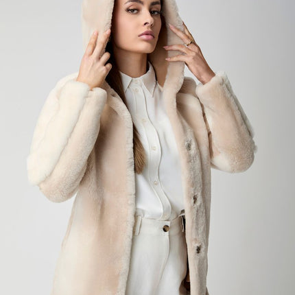 Leah Jacke | Doubleface Beige/Brun