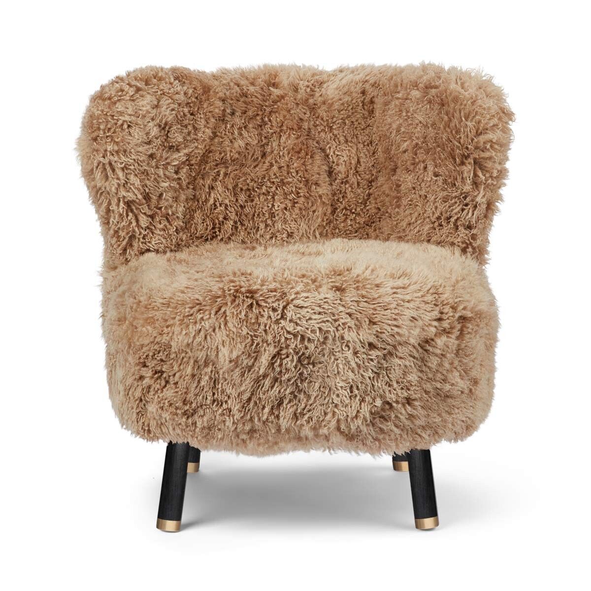Emil Loungesessel | Premium Lammfell | Langhaar Honig