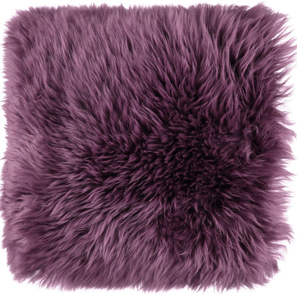 Lammfellkissen Premium | Neuseeland | 50x50 cm Aubergine