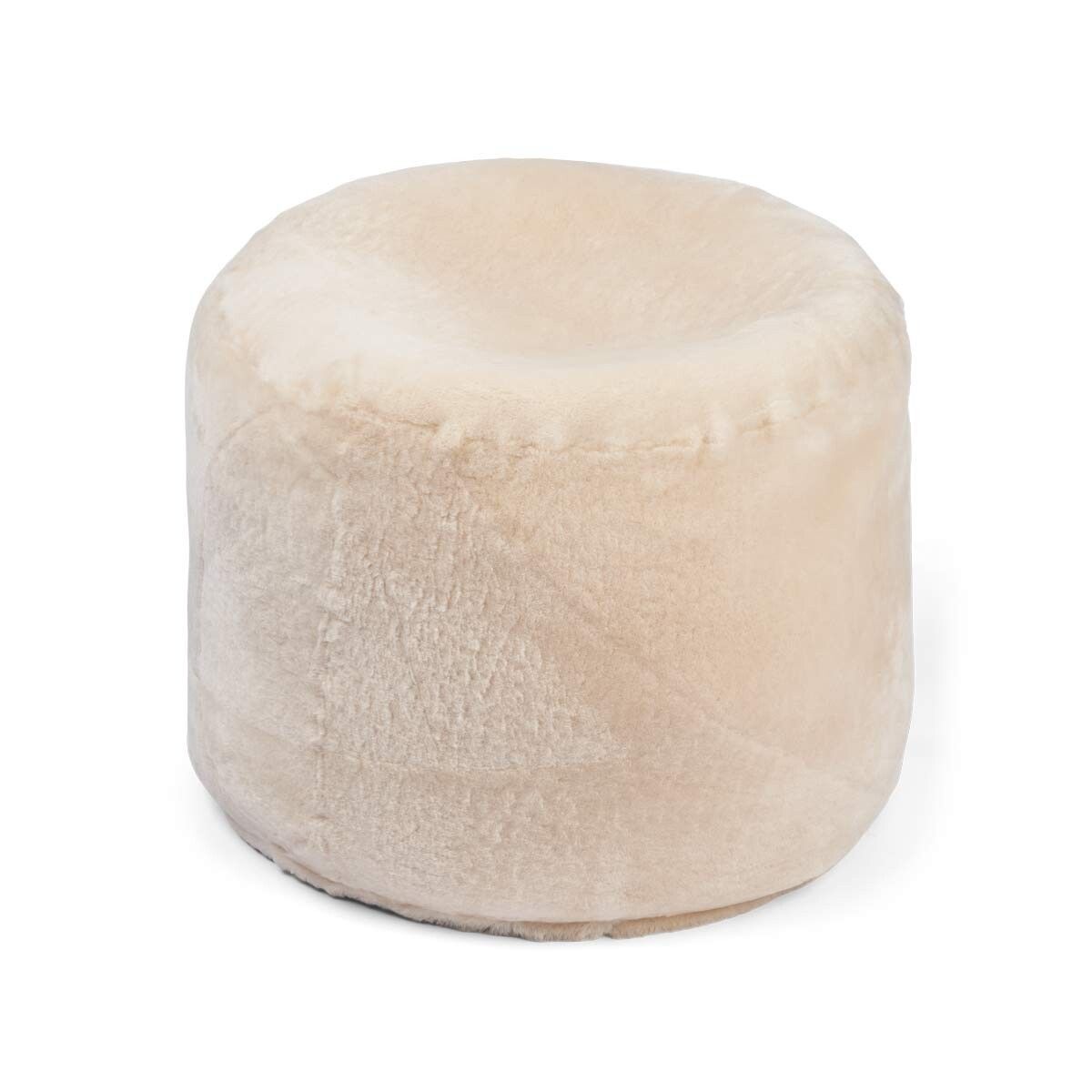 Lammfellpouf Premium | Neuseeland | Mokassin | D55x36 cm Poufs | Lammfellhaus.at