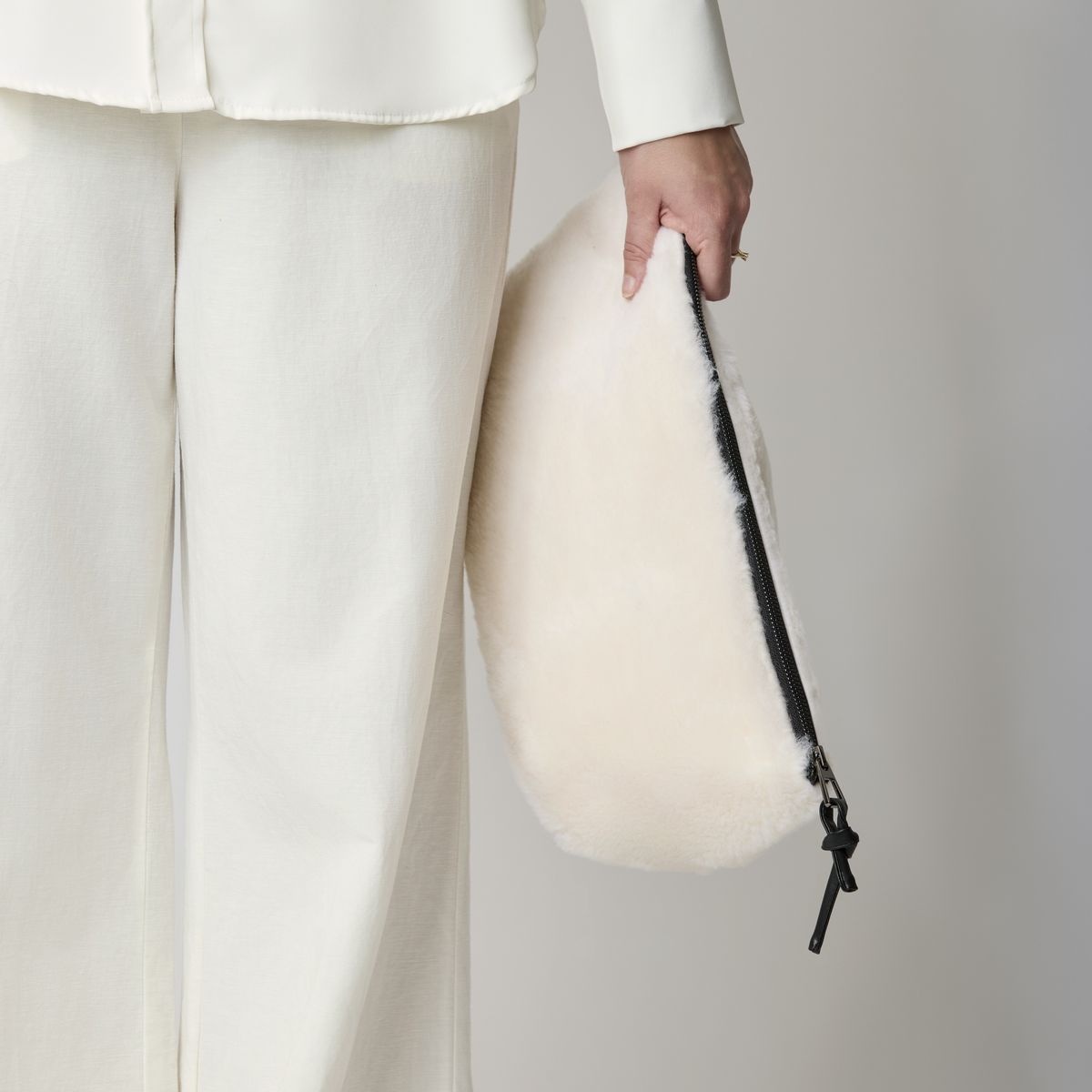Maxi Havanna Clutch | Neuseeland | Lammwolle Taschen | Lammfellhaus.at