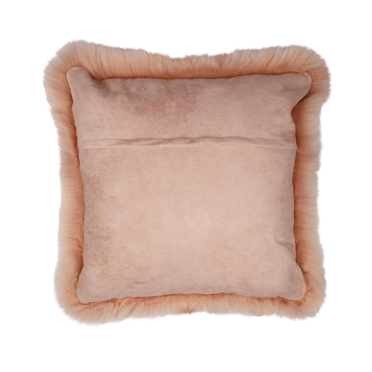 Fellkissen | Langhaar | Neuseeland | 50x50 cm Rosa