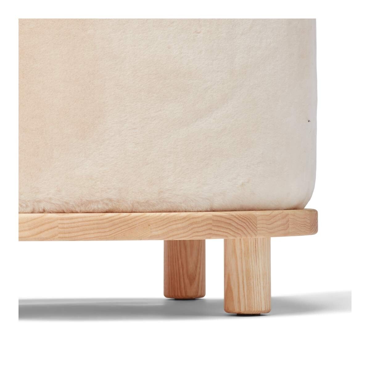 Simon Pouf | Neuseeland | Mokassin | D46x52 cm Poufs | Lammfellhaus.at