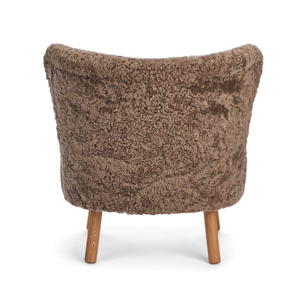 Emil Loungesessel | Premium Lammfell | Kurzhaar Taupe