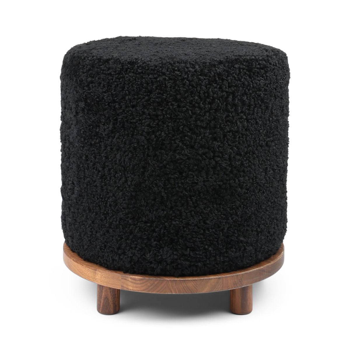 Simon Pouf | Kurzhaar | Neuseeland | D46x52 cm Poufs | Lammfellhaus.at