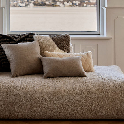 Wollkissen | 100% Wolle | 34x52 cm Beige