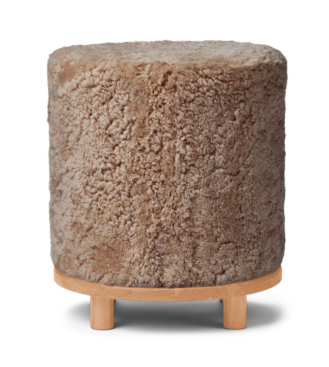 Simon Pouf | Kurzhaar | Neuseeland | D46x52 cm Poufs | Lammfellhaus.at
