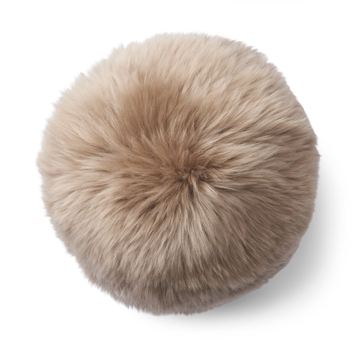 Angelite Kissenball | Langhaar | Neuseeland | D25/30/35 cm Fellkissen | Lammfellhaus.at