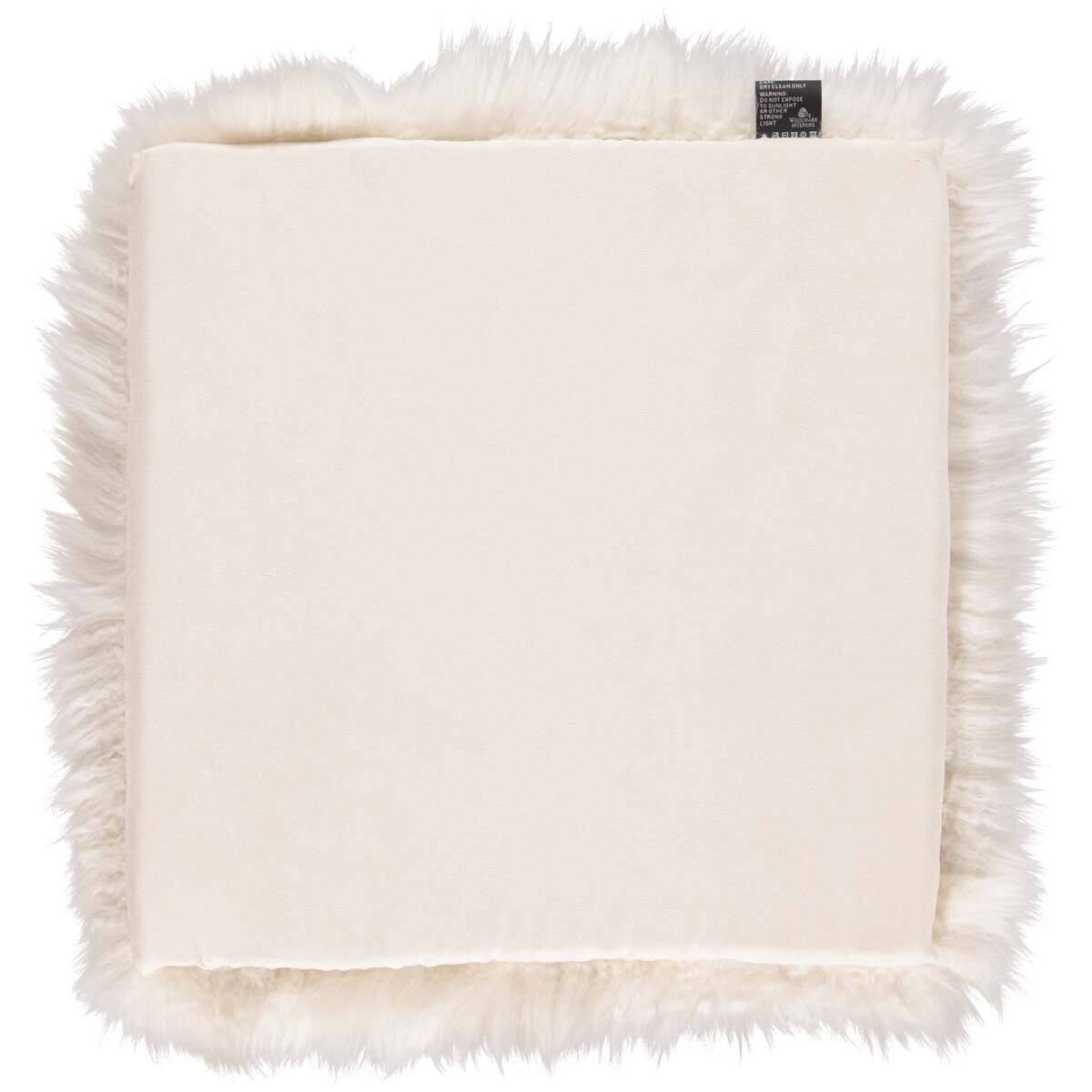 Lammfell Stuhlauflage | Langhaar | Neuseeland | 37x37 cm Sitzkissen | Lammfellhaus.at