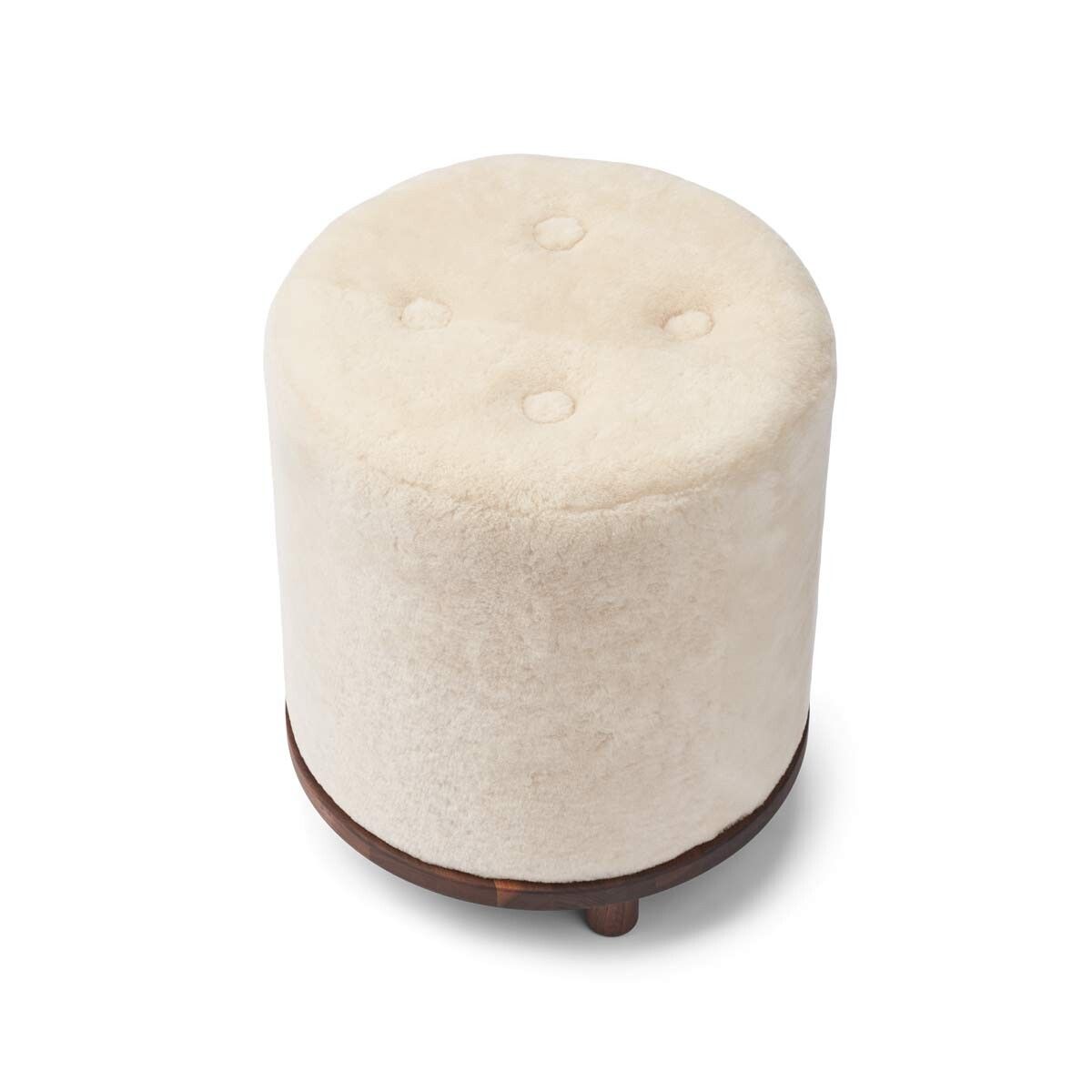 Simon Pouf | Neuseeland | Mokassin | D46x52 cm Poufs | Lammfellhaus.at