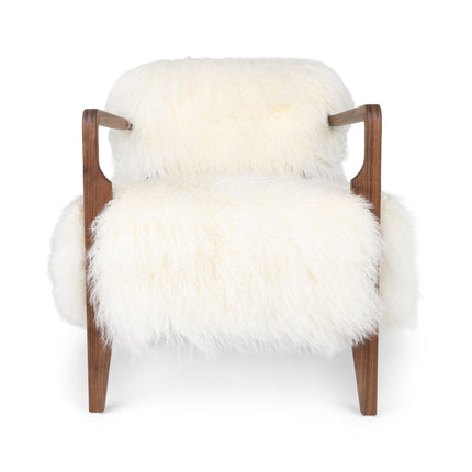 Lina Loungesessel | Premium Lammfell | Designmöbel