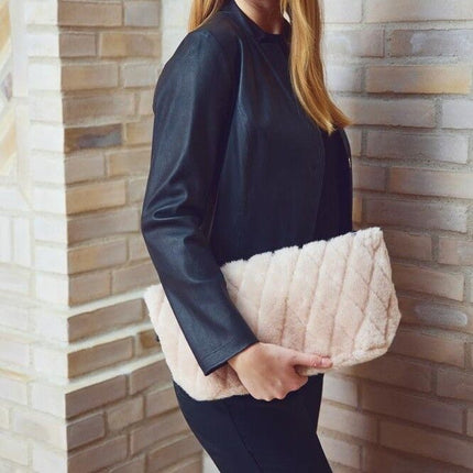 Hannah Clutch | Neuseeland | Lammwolle Beige