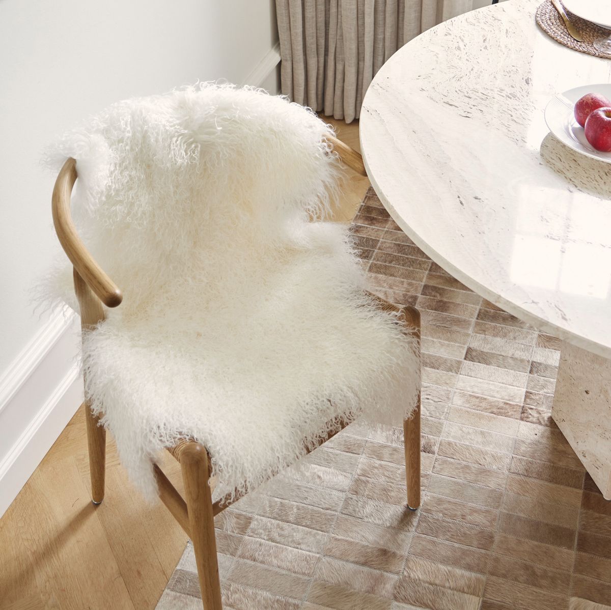 Lammfell Premium | Tibet | 85x50 cm  Arctic Sunrise