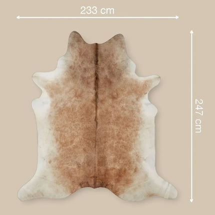 Unika Kuhfell | Graubeige | 3,7 qm Graubeige