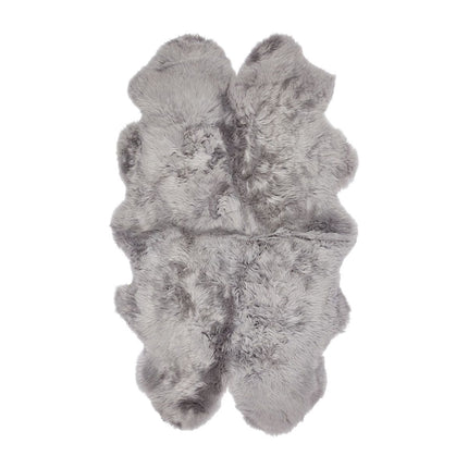 Lammfellteppich | Langhaar | Neuseeland | 170x110 cm Hellgrau