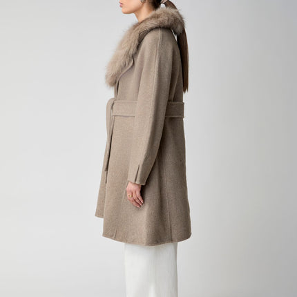 Lucia Mantel | Wolle, Fuchs Pink