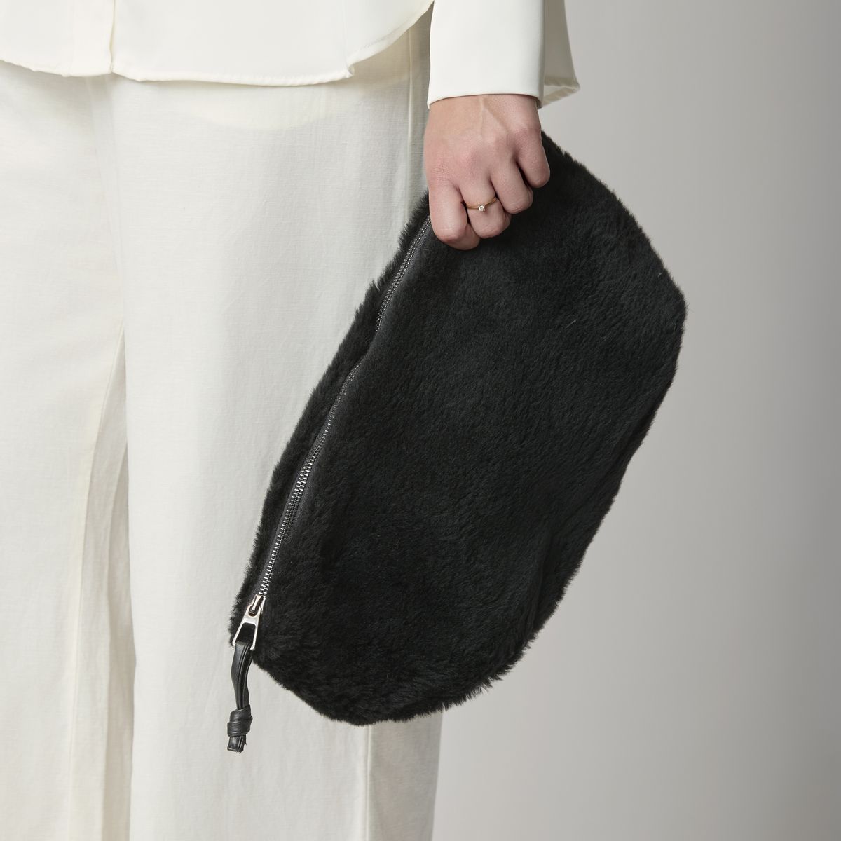 Maxi Havanna Clutch | Neuseeland | Lammwolle Taschen | Lammfellhaus.at