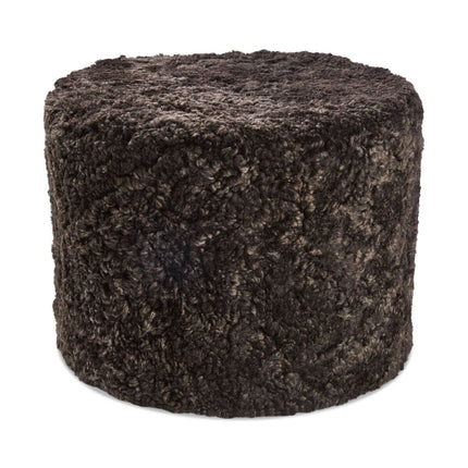 Lammfellpouf Premium | Kurzhaar | Neuseeland | D41x31 cm Schokolade