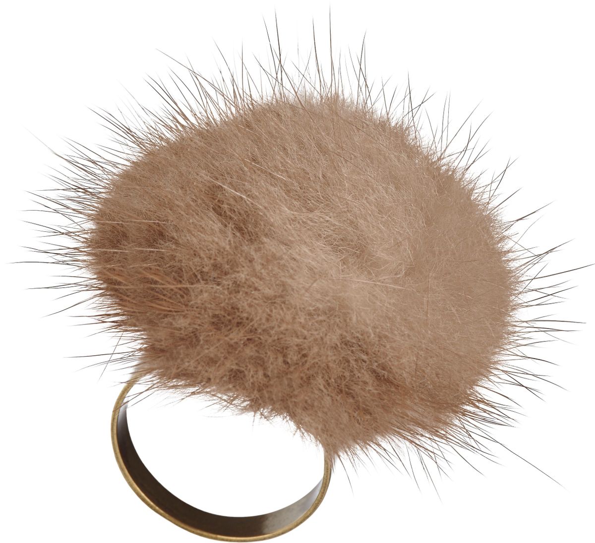 Pompon Ring | Nerz Modeaccessoire | Lammfellhaus.at