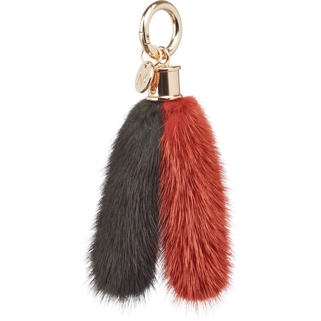 Isabella Schlüsselanhänger | Nerz | Zwei Anhänger