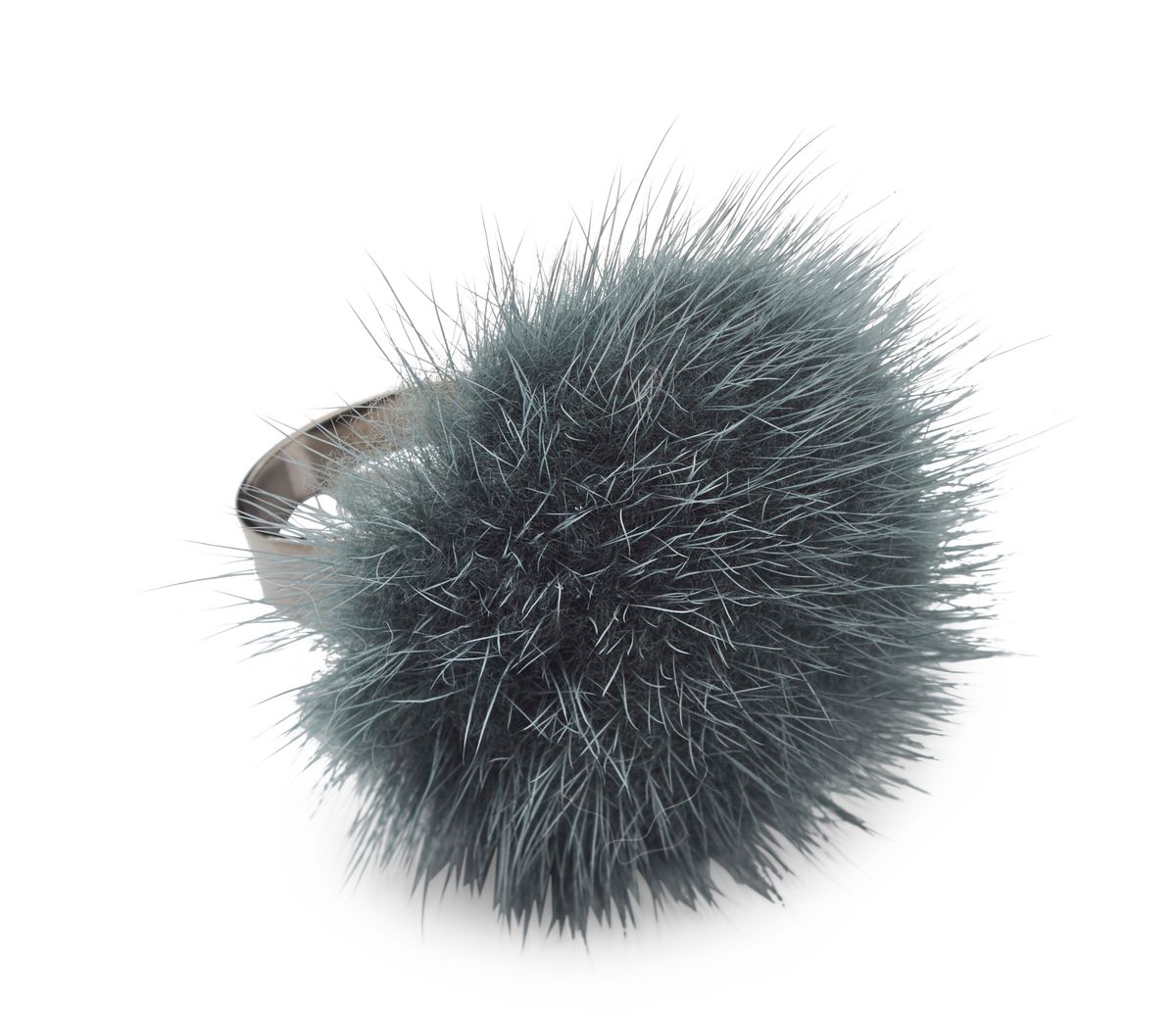 Ring m. Pompon | Nerz Modeaccessoire | Lammfellhaus.at