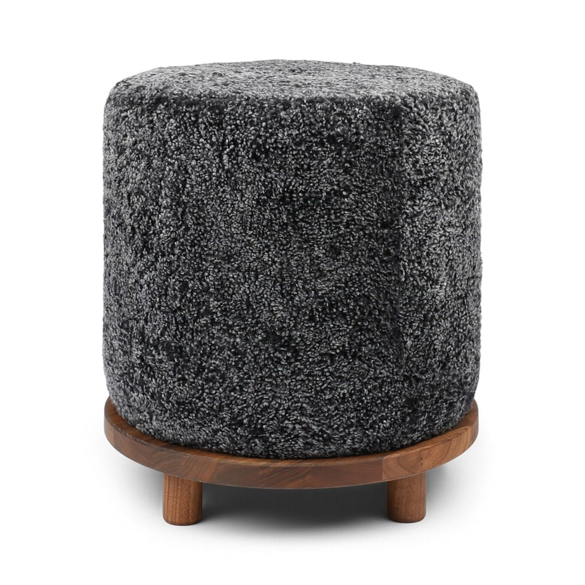 Simon Pouf | Kurzhaar | Neuseeland | D46x52 cm Poufs | Lammfellhaus.at