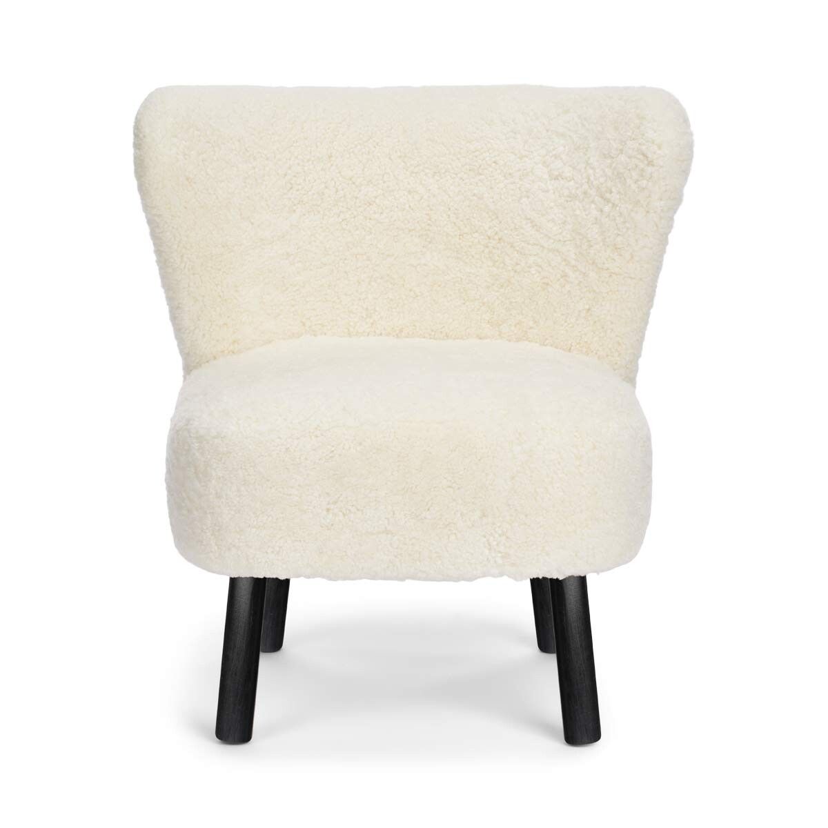 Emily Loungestuhl | Kurzhaar | Design Möbel Weiß