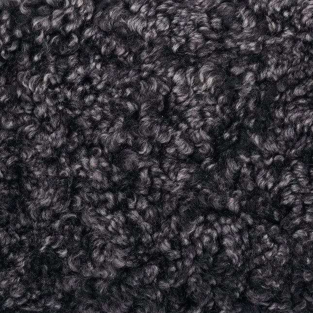 Shell Lammfell Designerteppich | Kurzhaar | Neuseeland | 210x150 cm Anthrazit