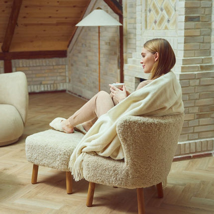 Julia Decke | 50% Baby Alpaka & 50% Wolle | 140x240 cm Dunkelbraun