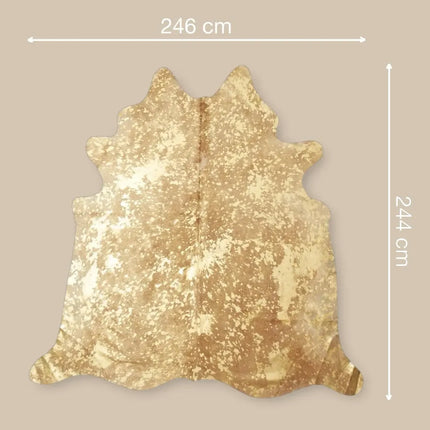 Unika Kuhfell | Gold | 3,9 qm Gold