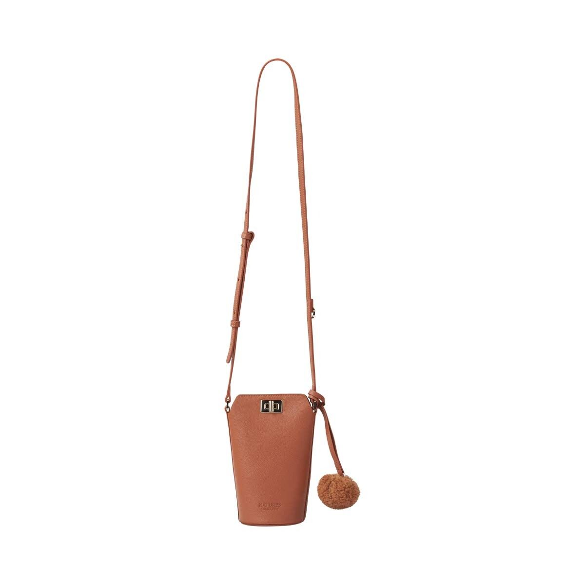 Adina Handytasche | Lammleder Lederbraun