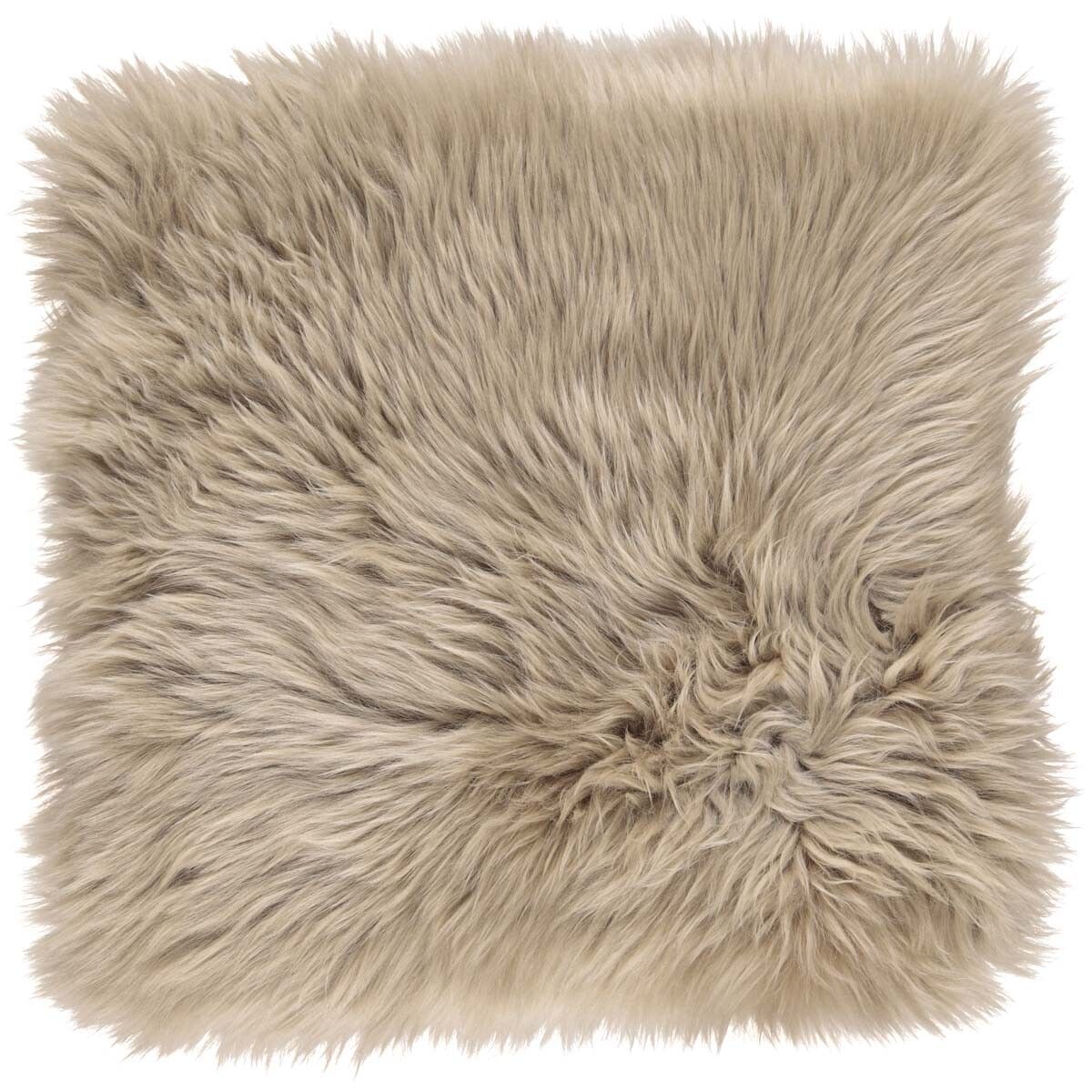 Lammfell Stuhlauflage | Langhaar | Neuseeland | 37x37 cm Sitzkissen | Lammfellhaus.at