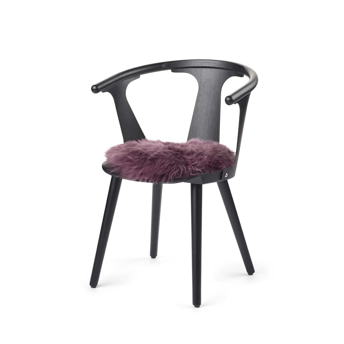 Lammfell Stuhlkissen Premium | Langhaar | Neuseeland | D38 cm Sitzkissen | Lammfellhaus.at