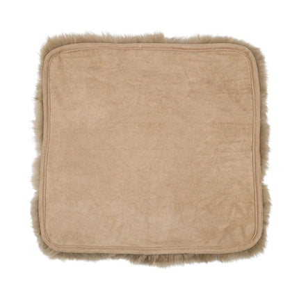 Sitzkissen | Langhaar | Neuseeland | Stoffrückseite | 40x40 cm Taupe