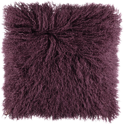 Lammfellkissen Premium | Tibet | 40x40 cm Aubergine