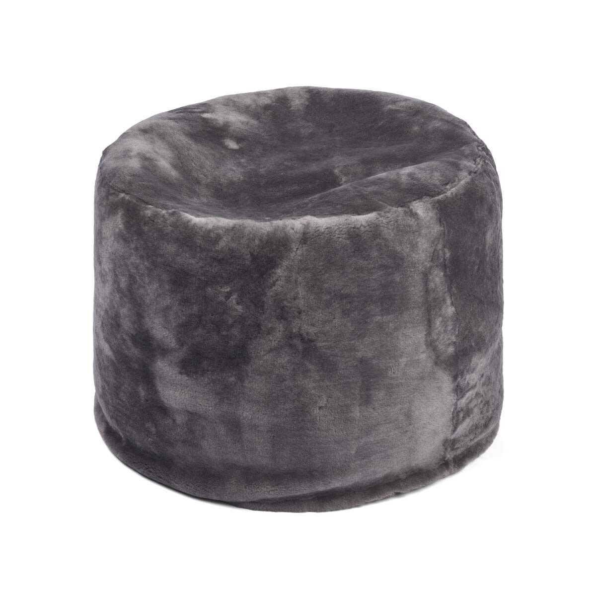 Lammfellpouf Premium | Neuseeland | Mokassin | D55x36 cm Poufs | Lammfellhaus.at