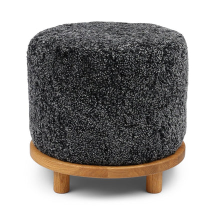Simon Pouf | Kurzhaar | Neuseeland | D46x52 cm Anthrazit